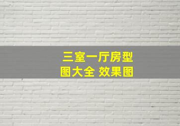 三室一厅房型图大全 效果图